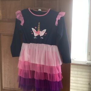 Unicorn Tutu Dress with Ruffles